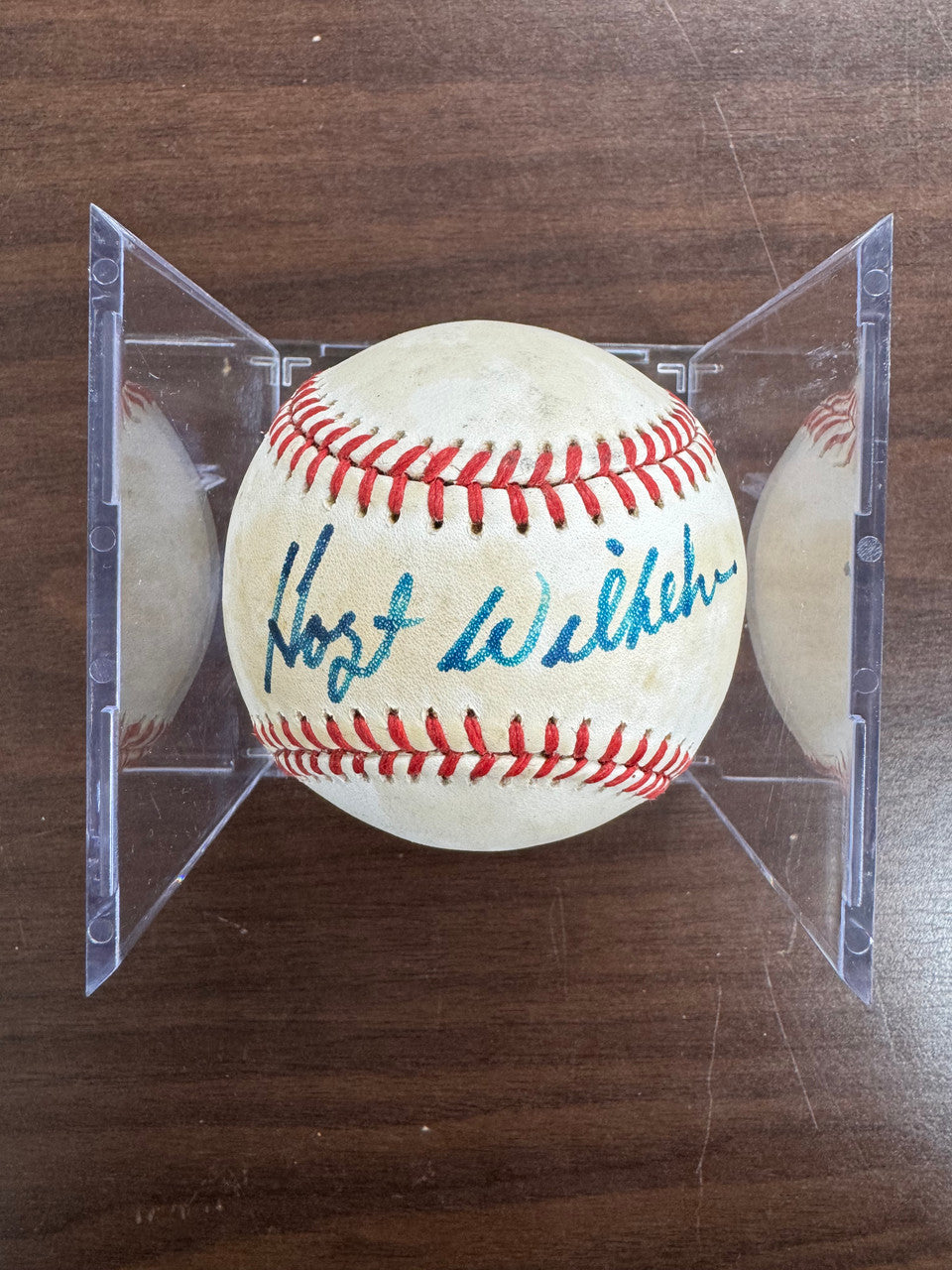 Hoyt Wilhelm Signed Autographed Rawlings ONL Baseball JSA