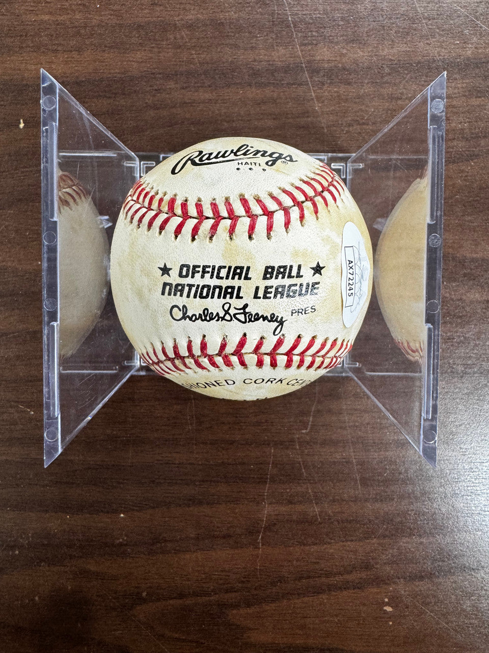 Richie Ashburn Signed Autographed Rawlings ONL Baseball JSA *245