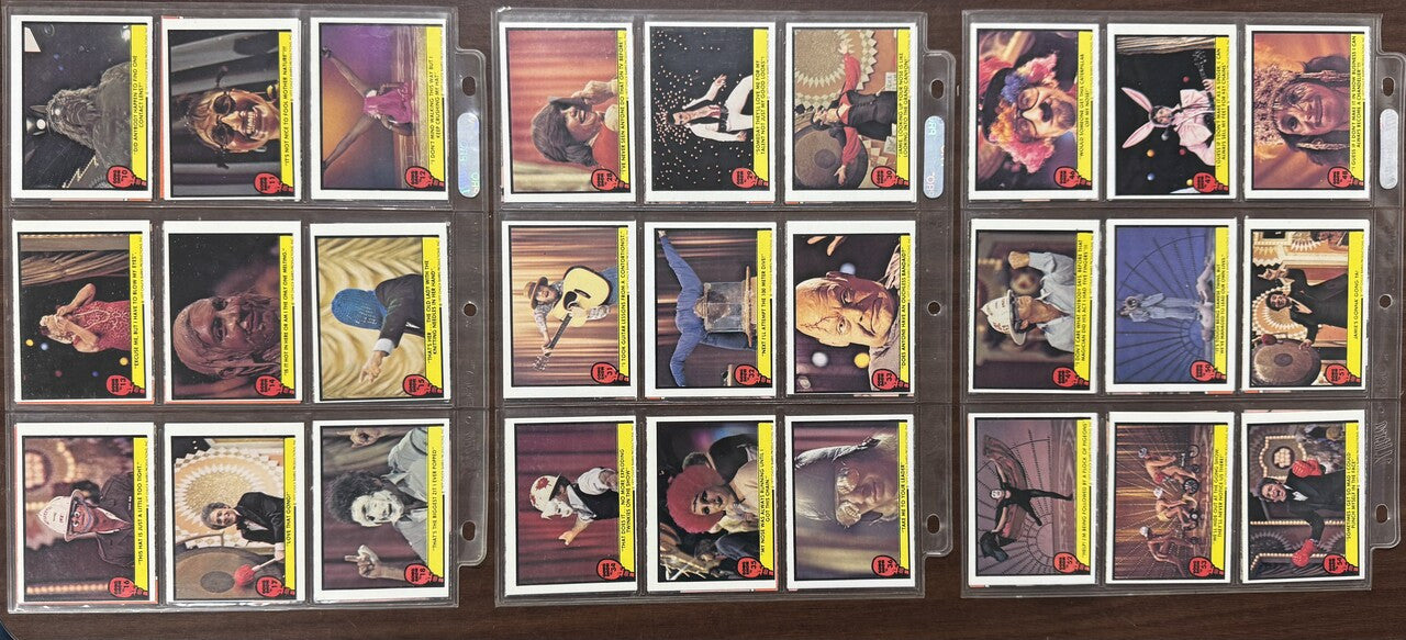 1976 Fleer The Gong Show Complete Card Set (66) W/ Stickers (10) NM