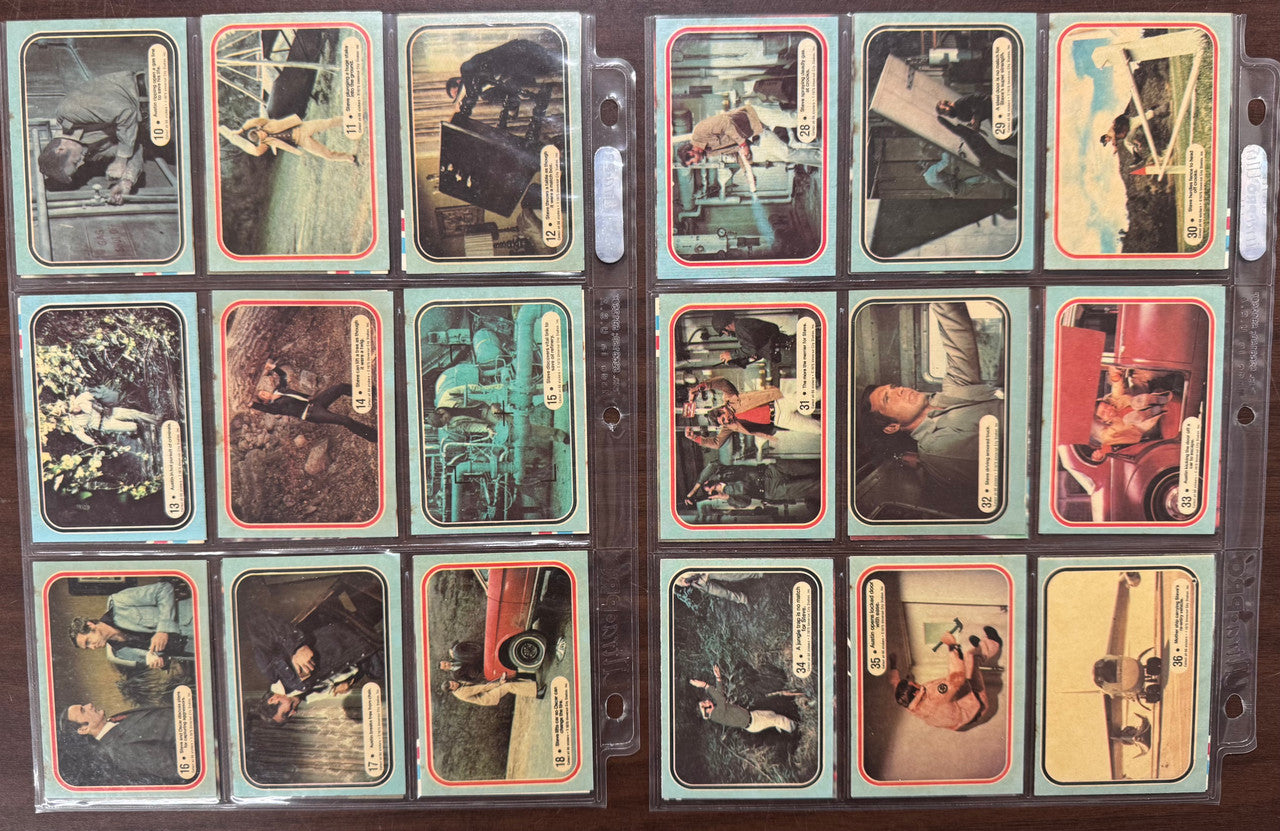 1975 Donruss The Six Million Dollar Man Complete Card Set (66) EX