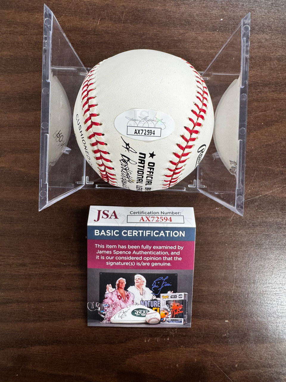 Johnny Bench Signed Autographed Rawlings ONL Baseball JSA *594