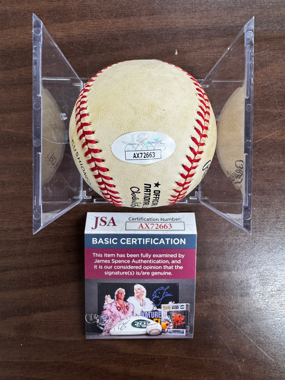 Bob Gibson Signed Autographed Rawlings ONL Baseball JSA *663
