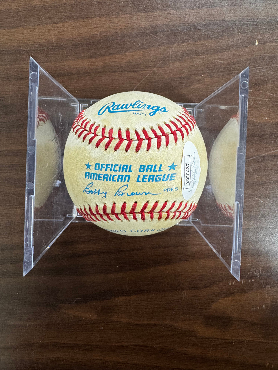 Kaline, Brookens, Hiller ++ Signed Autographed Rawlings OAL Baseball JSA