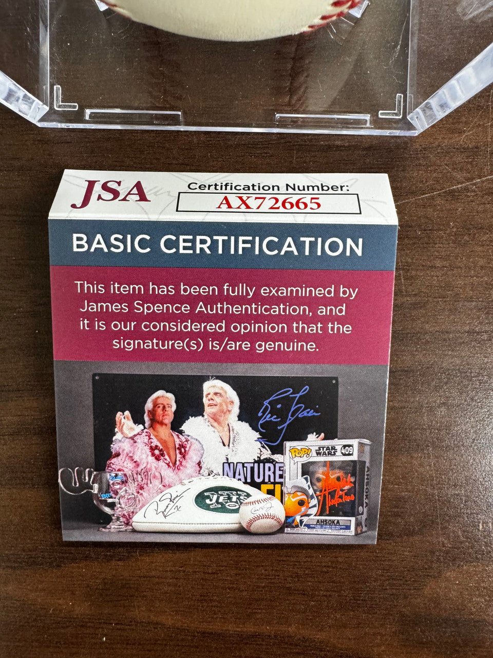 Jim Campbell Signed Autographed Rawlings OAL Baseball JSA *665