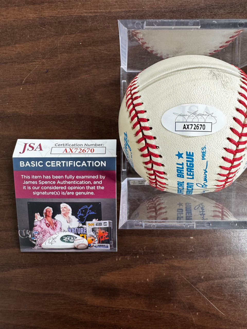 Frank Thomas Signed Autographed Rawlings OAL Baseball JSA *670