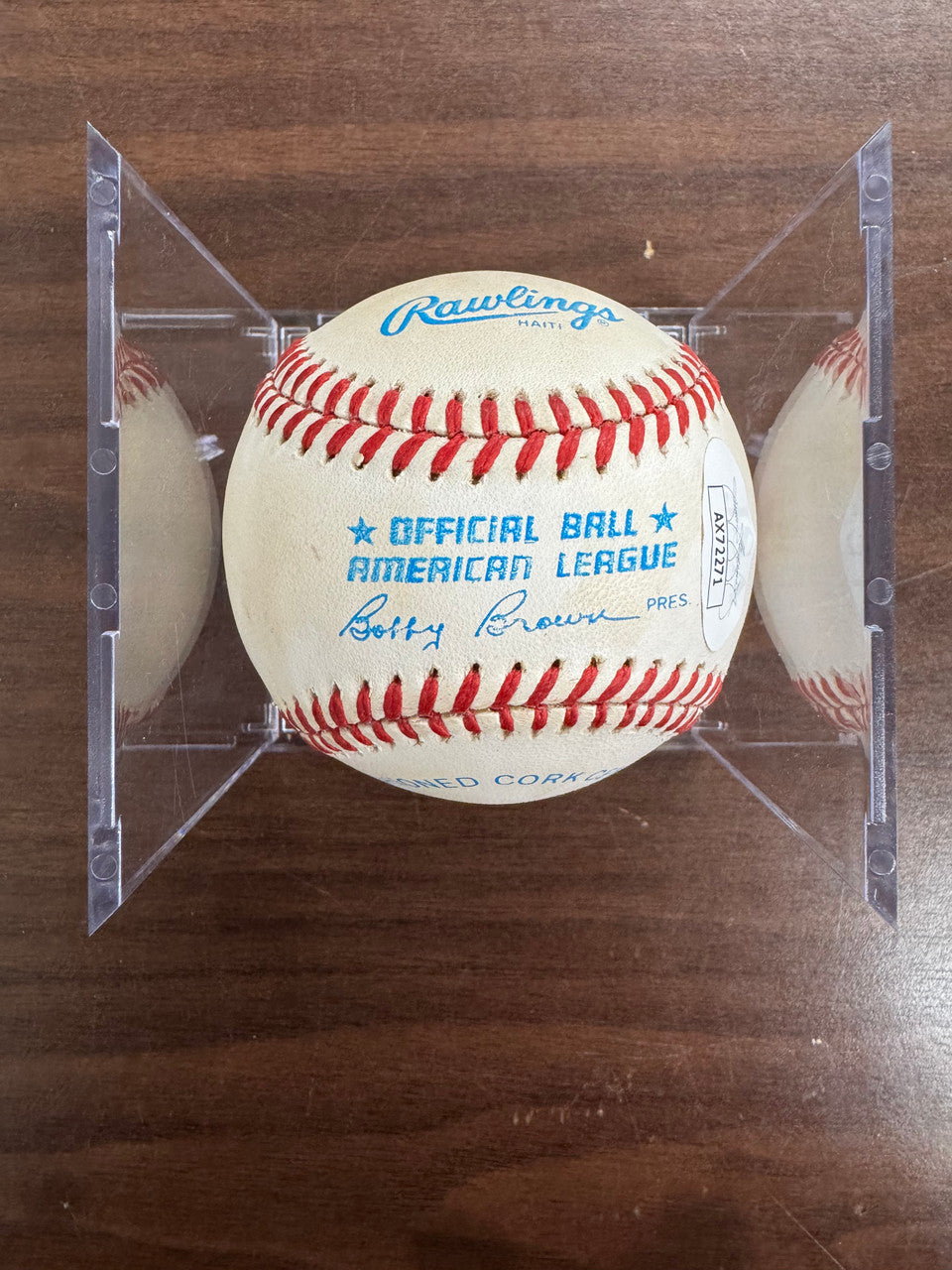 Fred McGriff Signed Autographed Rawlings OAL Baseball JSA *271