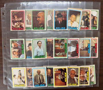1975 Monty Gum Kojak Complete Card Set (72) EX