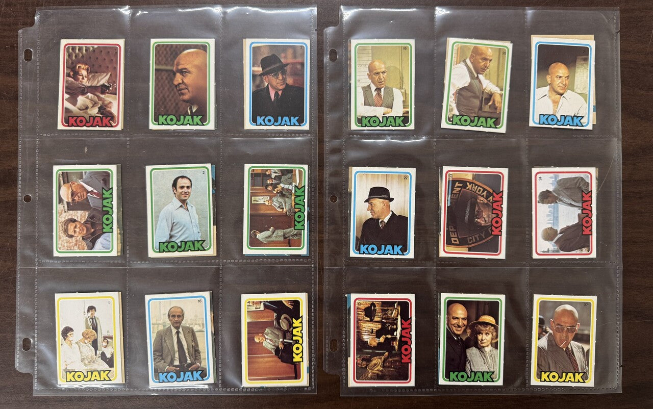 1975 Monty Gum Kojak Complete Card Set (72) EX