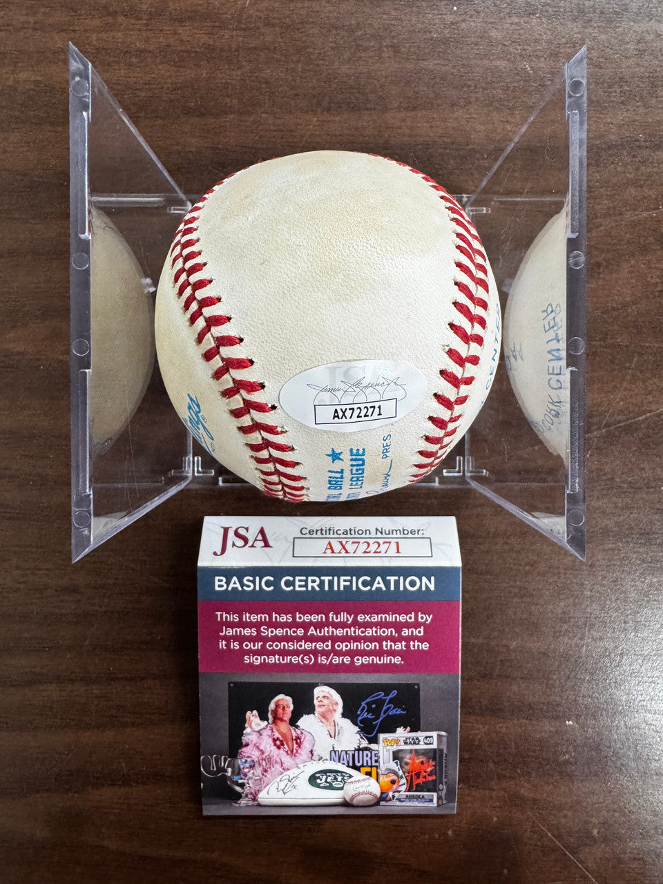 Fred McGriff Signed Autographed Rawlings OAL Baseball JSA *271
