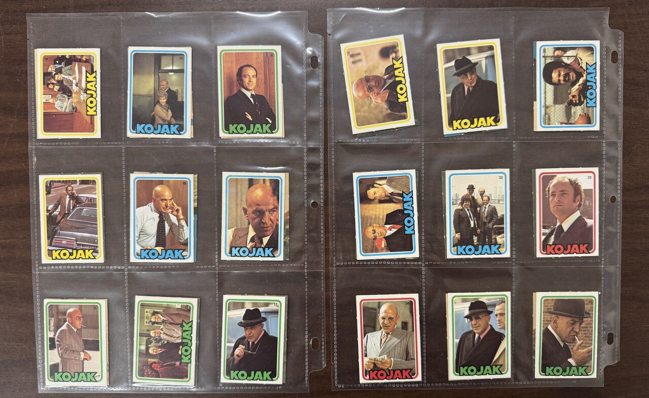 1975 Monty Gum Kojak Complete Card Set (72) EX