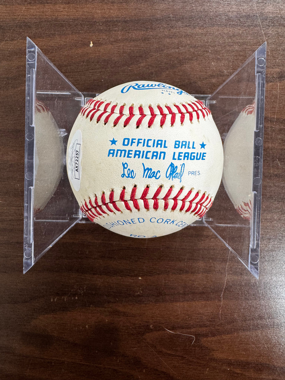 Kent Hrbek Signed Autographed Rawlings OAL Baseball JSA
