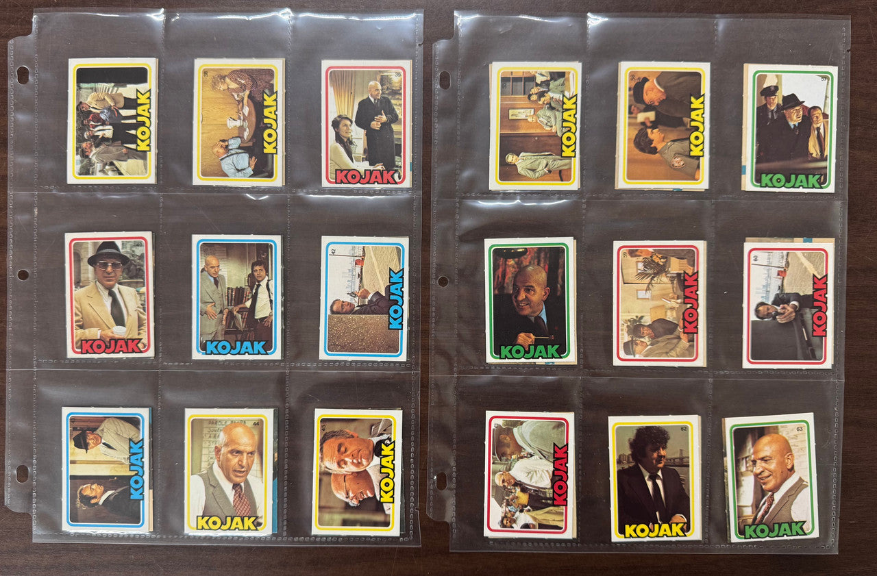 1975 Monty Gum Kojak Complete Card Set (72) EX