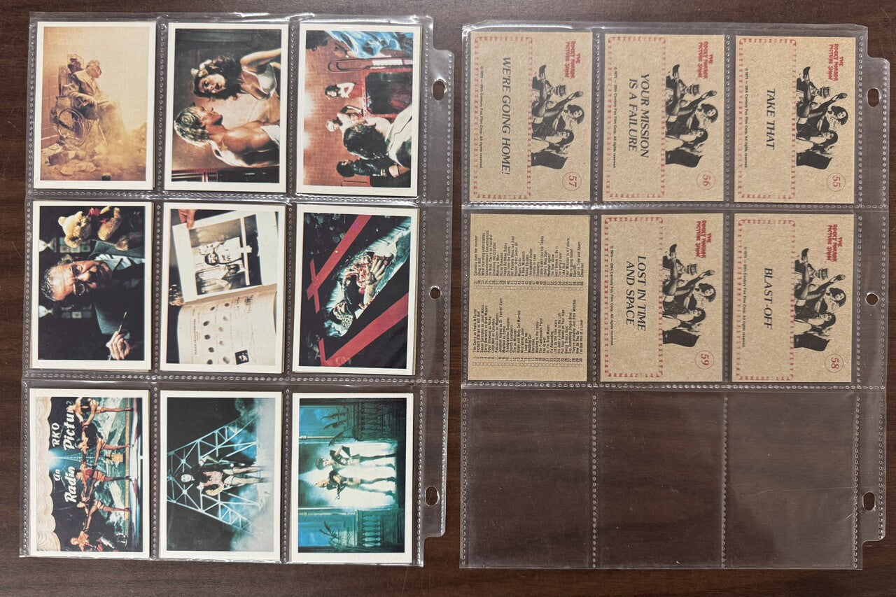 1975 20th Century Fox Rocky Horror Picture Show Complete Card Set (60) NM