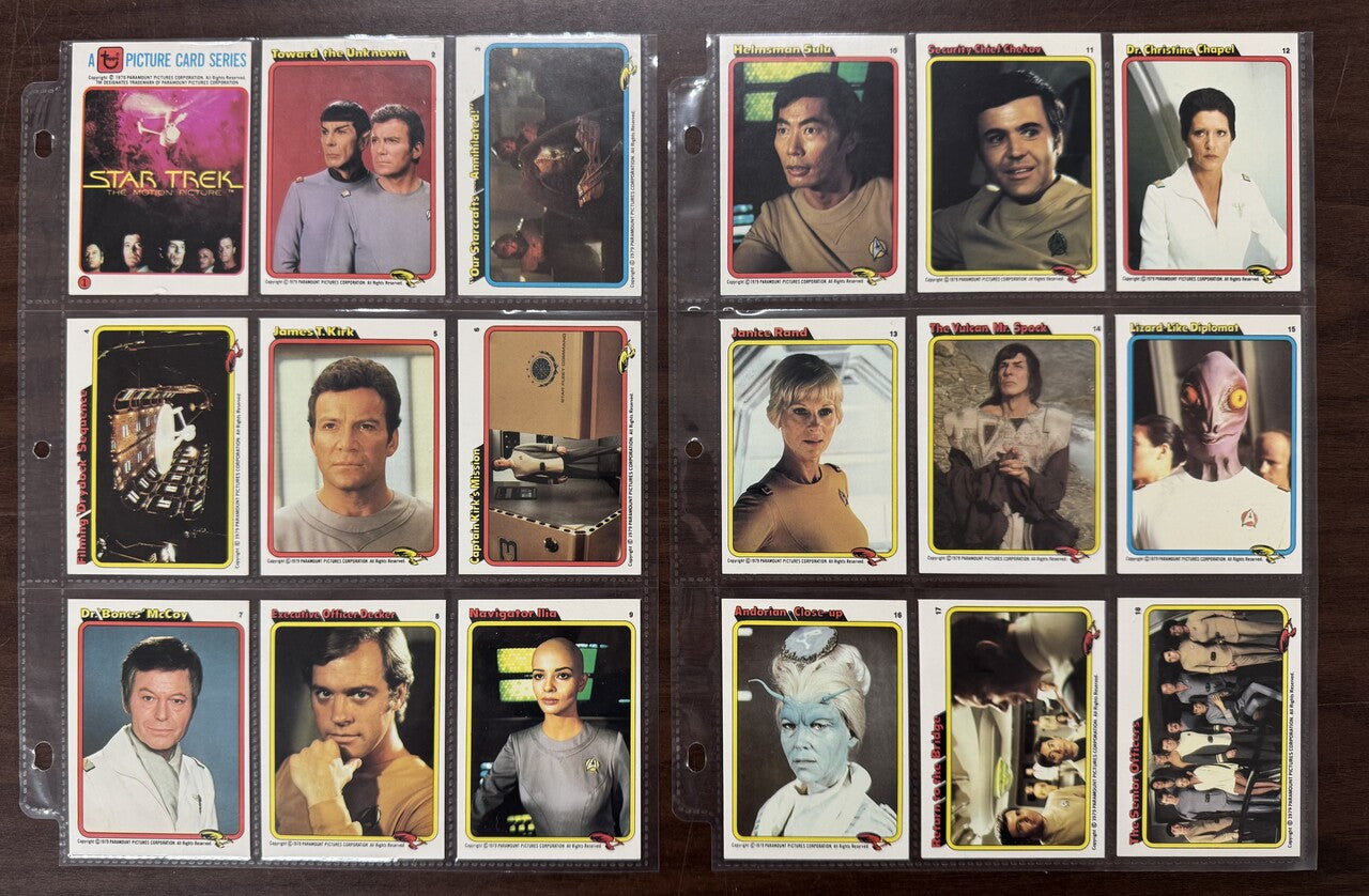 1979 Topps Rainbo Star Trek The Motion Picture Complete Card Set (33) NM