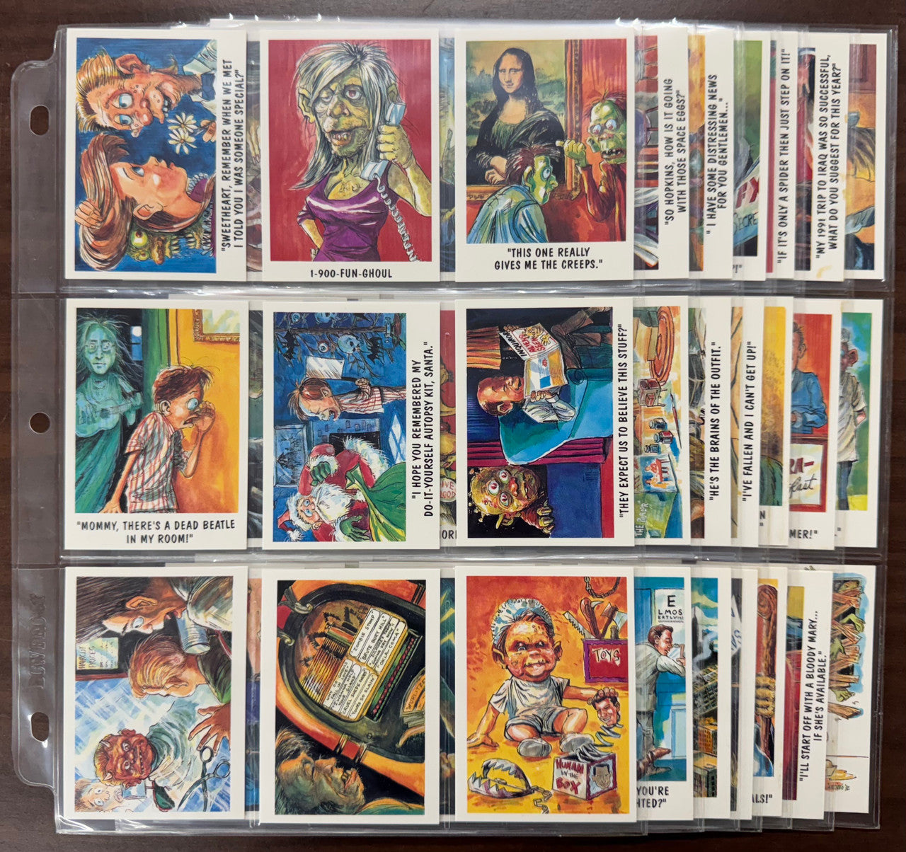 1992 Imagine You Slay Me! Complete Card Set (60) W/ Illustrator Inserts (3) NM
