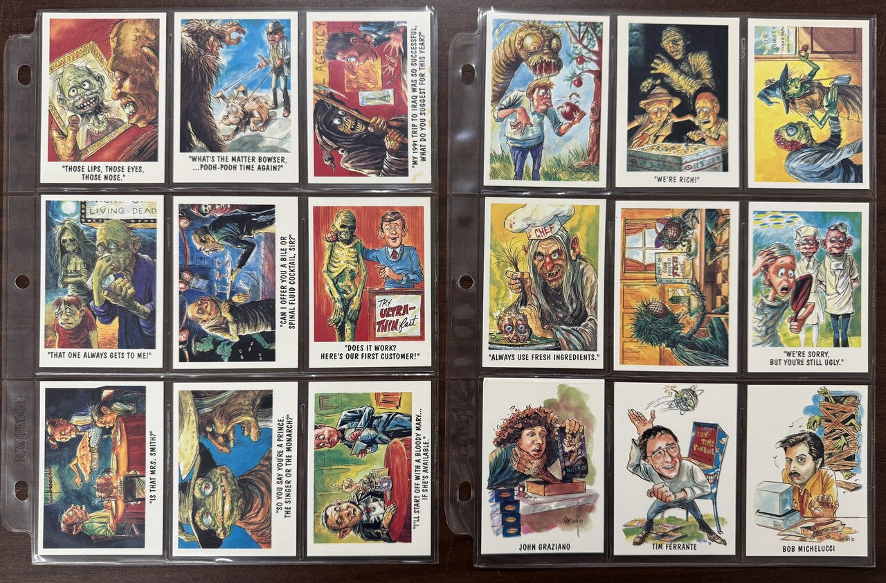 1992 Imagine You Slay Me! Complete Card Set (60) W/ Illustrator Inserts (3) NM