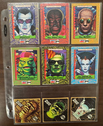 1992 Universal Monsters Pepsi, Doritos, Impel Treats Promo Card Lot