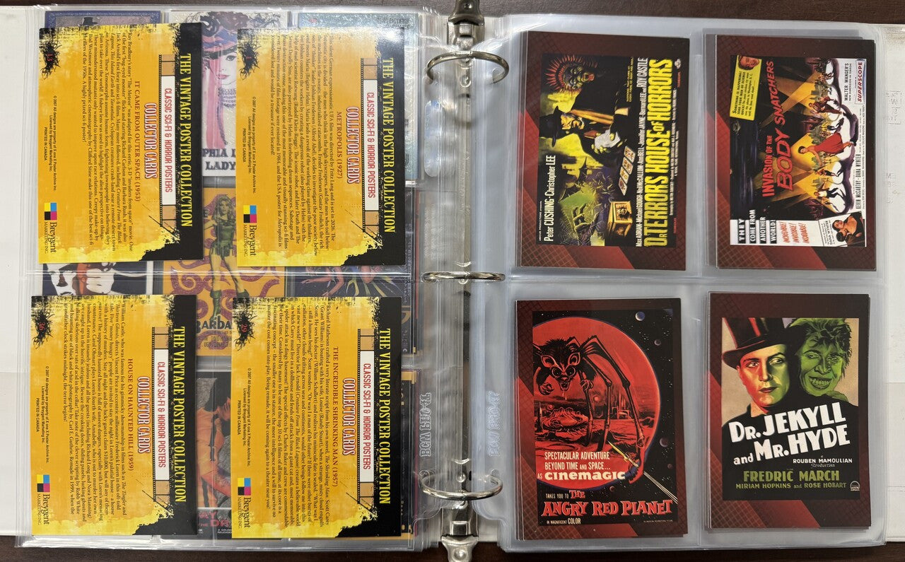 2007/09 Breygent Marketing Vintage Movie Posters Complete Sets NM