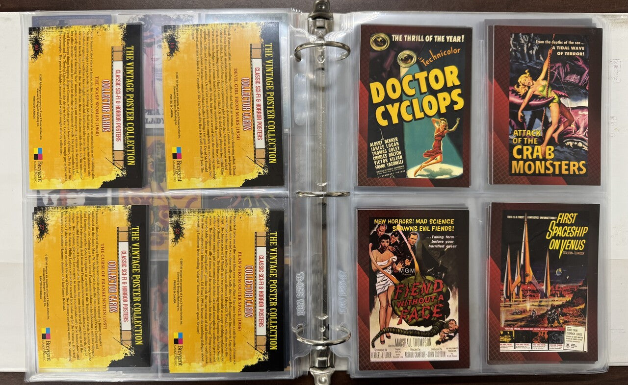 2007/09 Breygent Marketing Vintage Movie Posters Complete Sets NM