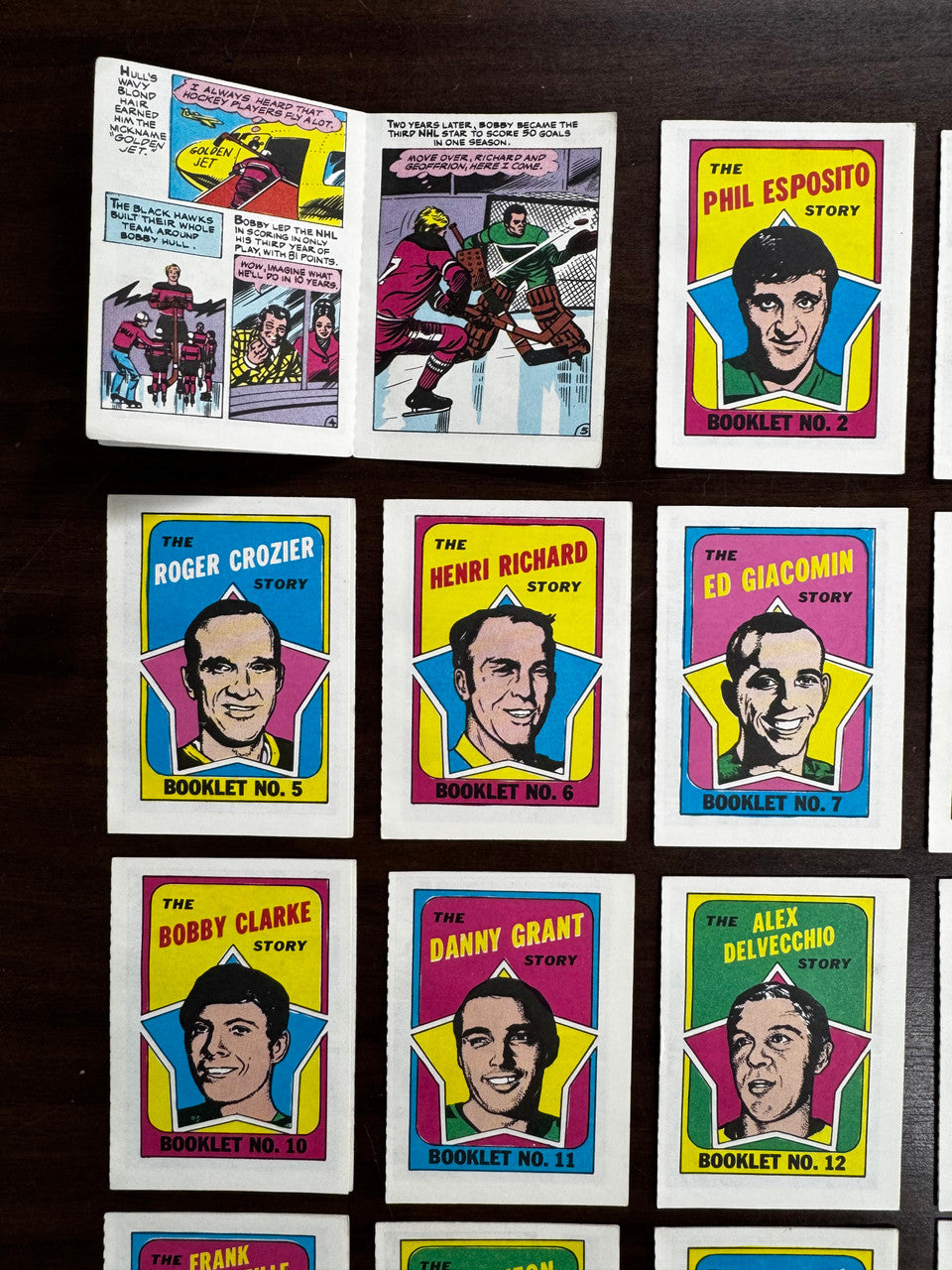 1971-72 Topps Hockey Booklets Complete Set (24) EX