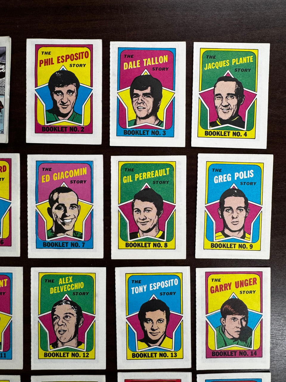 1971-72 Topps Hockey Booklets Complete Set (24) EX