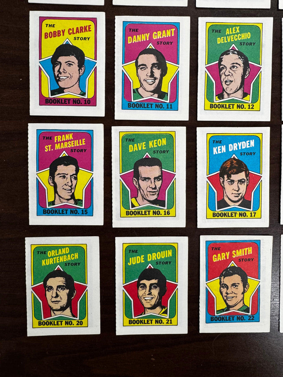 1971-72 Topps Hockey Booklets Complete Set (24) EX