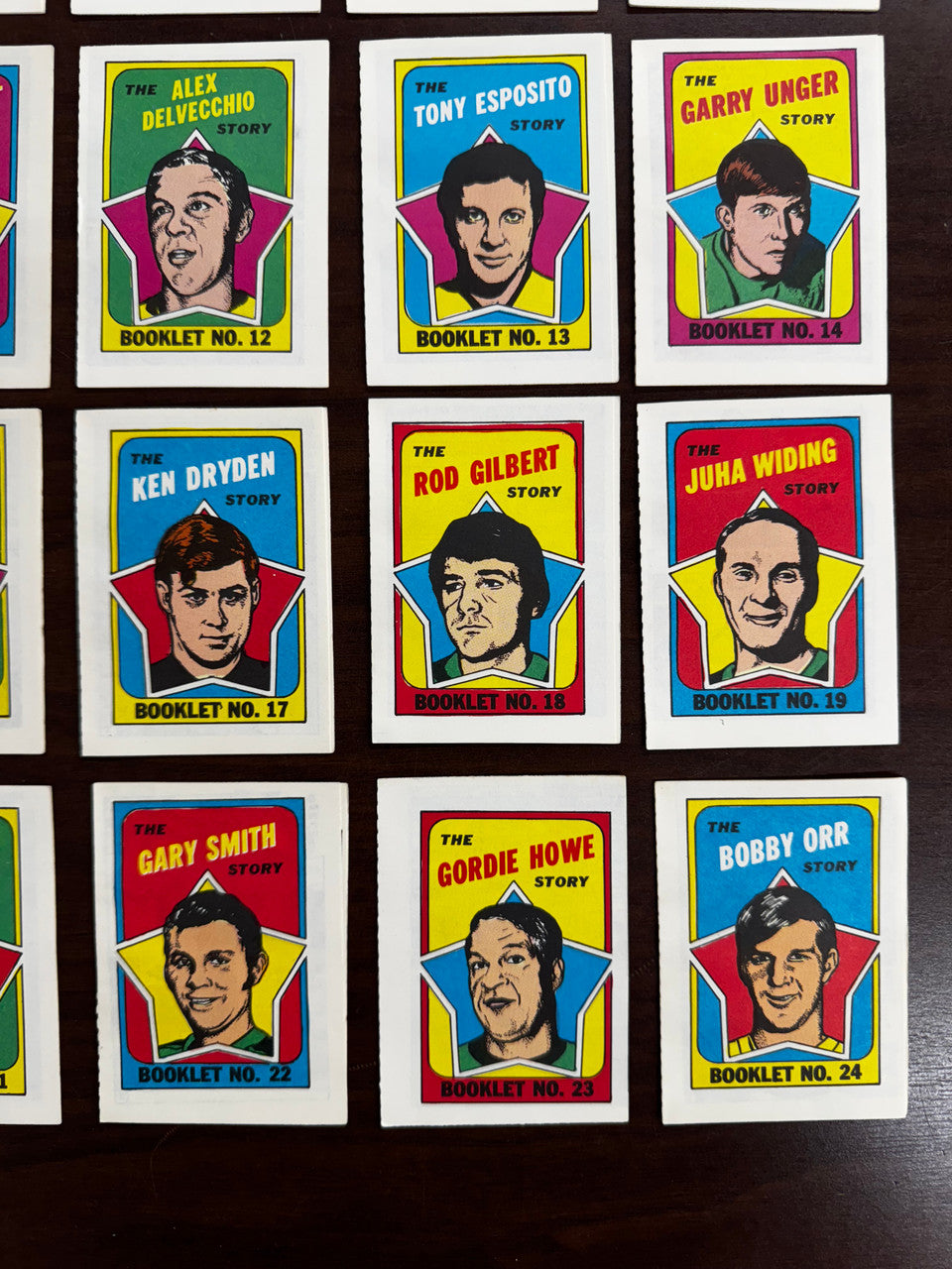 1971-72 Topps Hockey Booklets Complete Set (24) EX