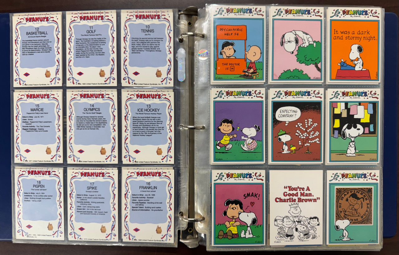 1992 Pro Sport Peanuts Complete Card Master Set (400) W/ Bonus Sets NM