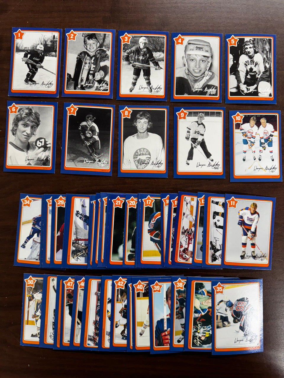1982-83 Neilson's Wayne Gretzky Complete Set (50) NM Overall