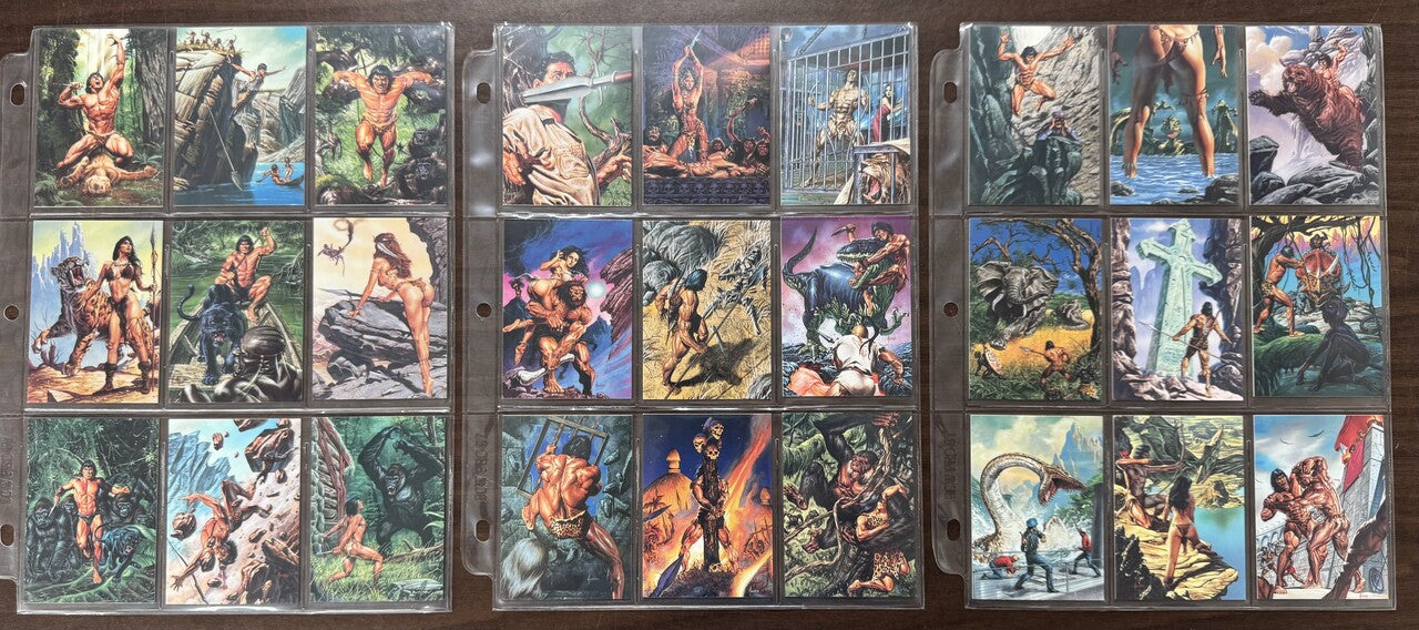 1995 FPG Joe Jusko's Edgar Rice Burroughs I-II Complete Card Sets (120) NM