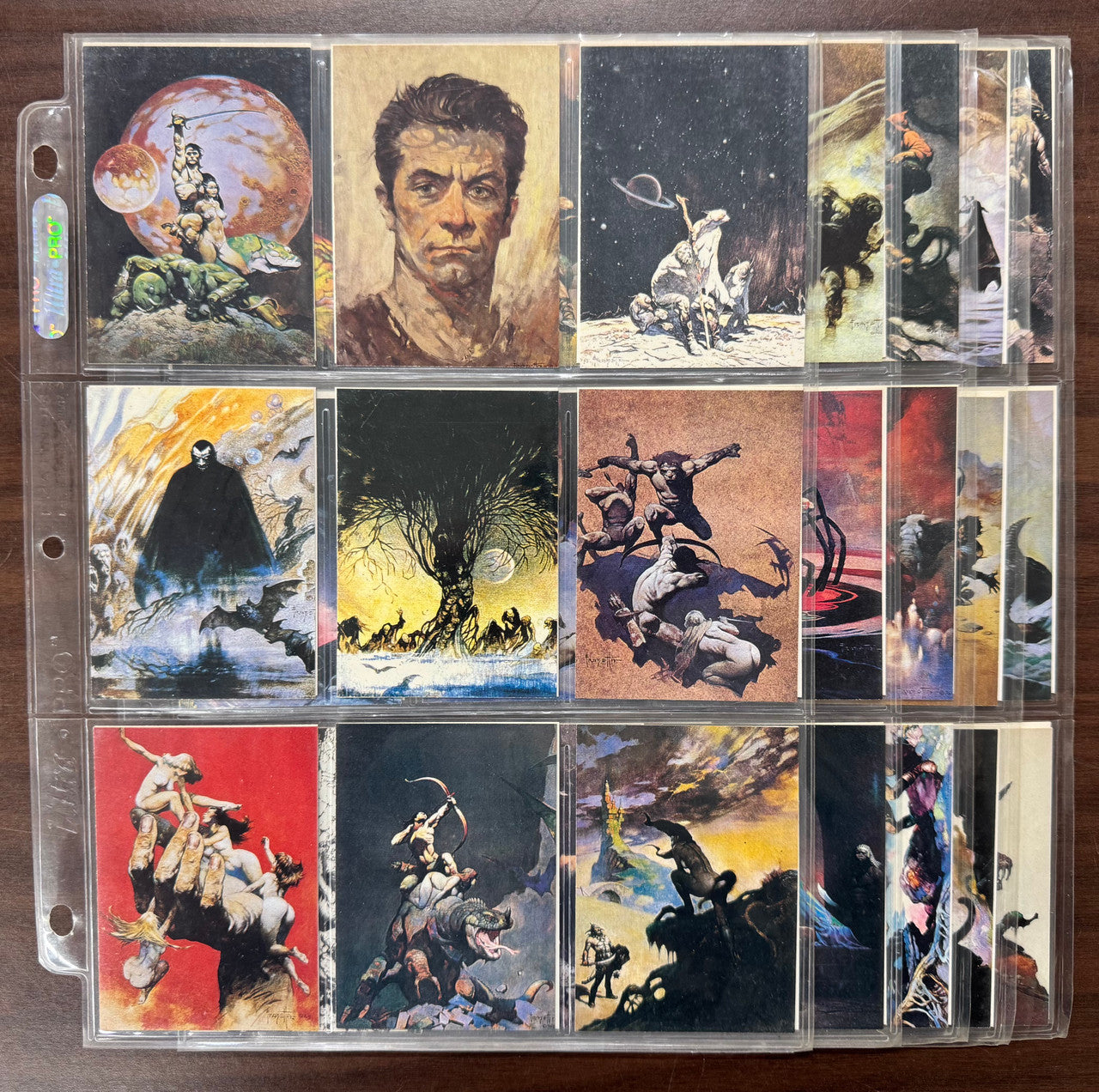 1991 Comic Images Frank Frazetta Complete Card Set (90) NM