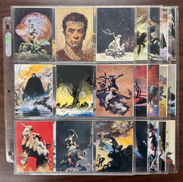 1991 Comic Images Frank Frazetta Complete Card Set (90) NM