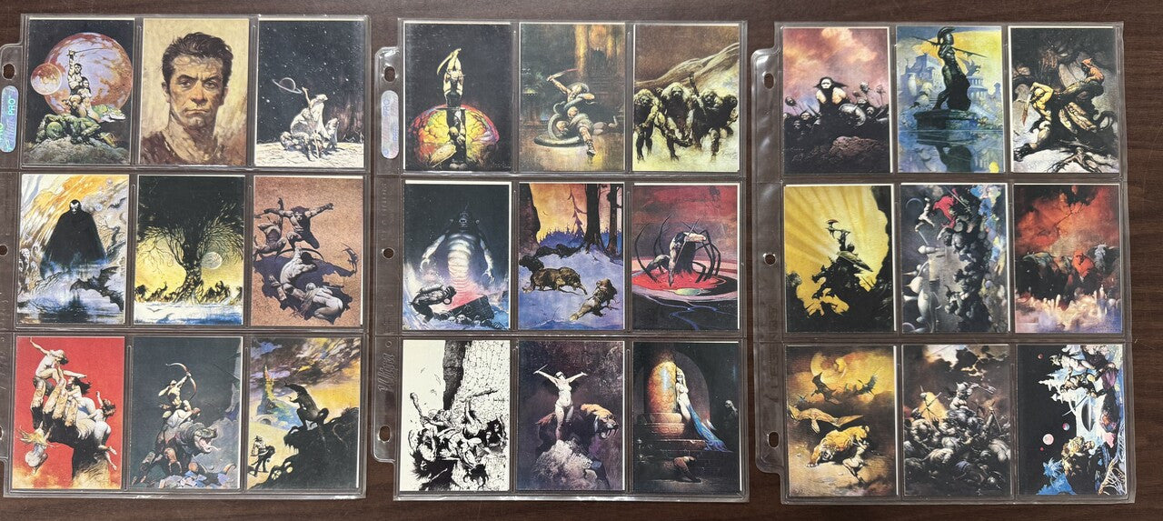 1991 Comic Images Frank Frazetta Complete Card Set (90) NM