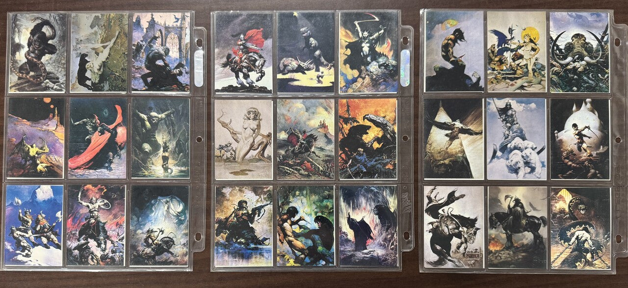 1991 Comic Images Frank Frazetta Complete Card Set (90) NM