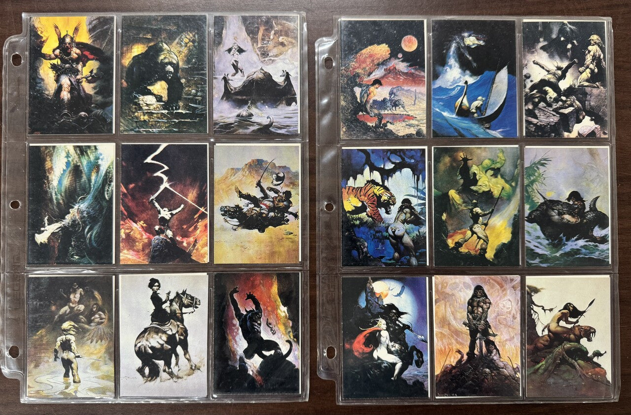 1991 Comic Images Frank Frazetta Complete Card Set (90) NM