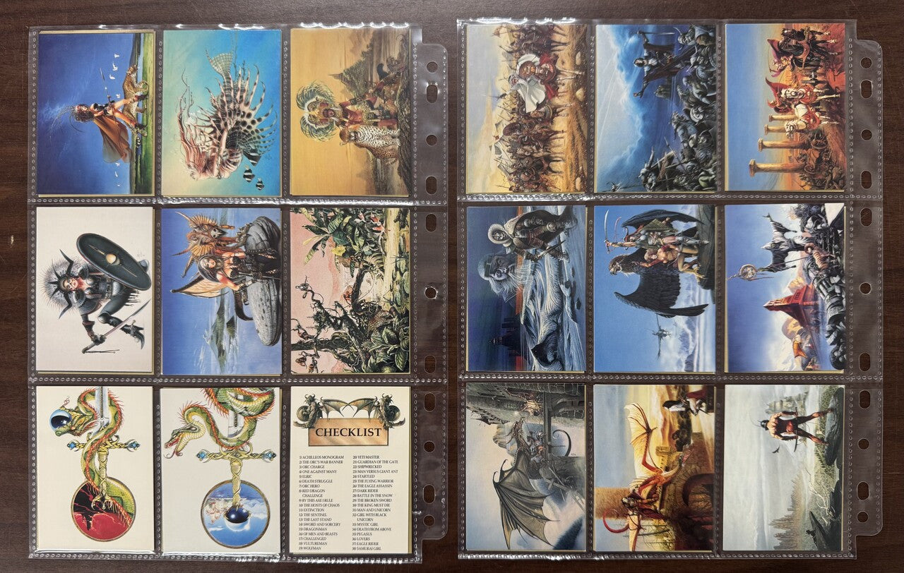 1992 FPG Christos Achilleos Series 1 Complete Card Set (90) NM