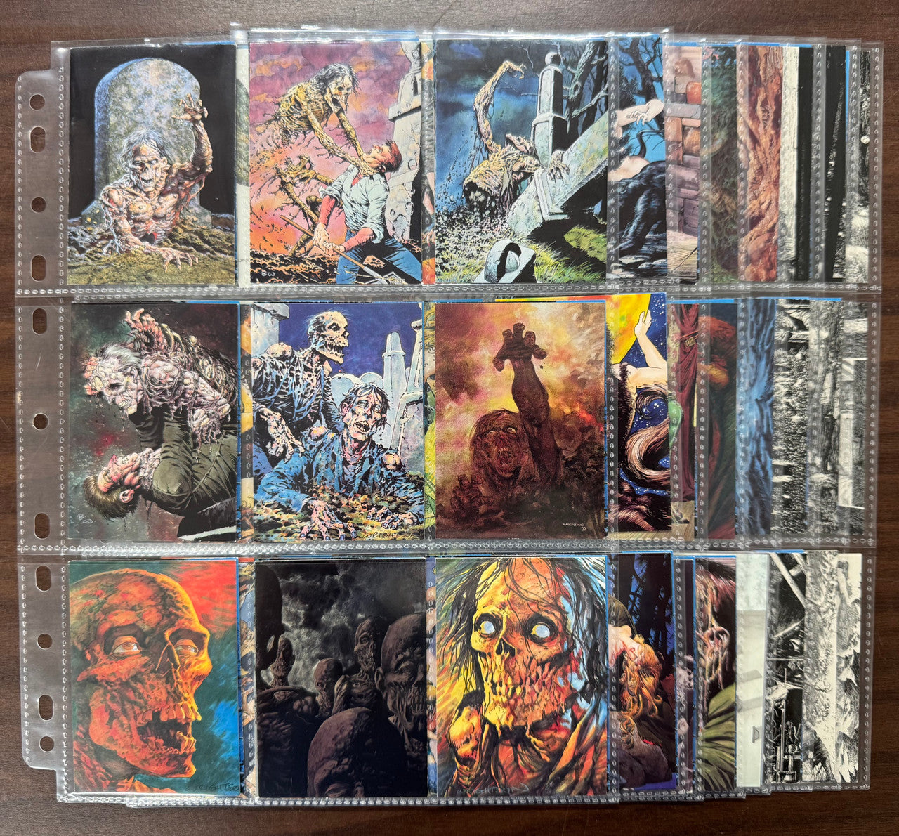1993 FPG Bernie Wrighton (90) and Frankenstein (45) Complete Card Sets NM