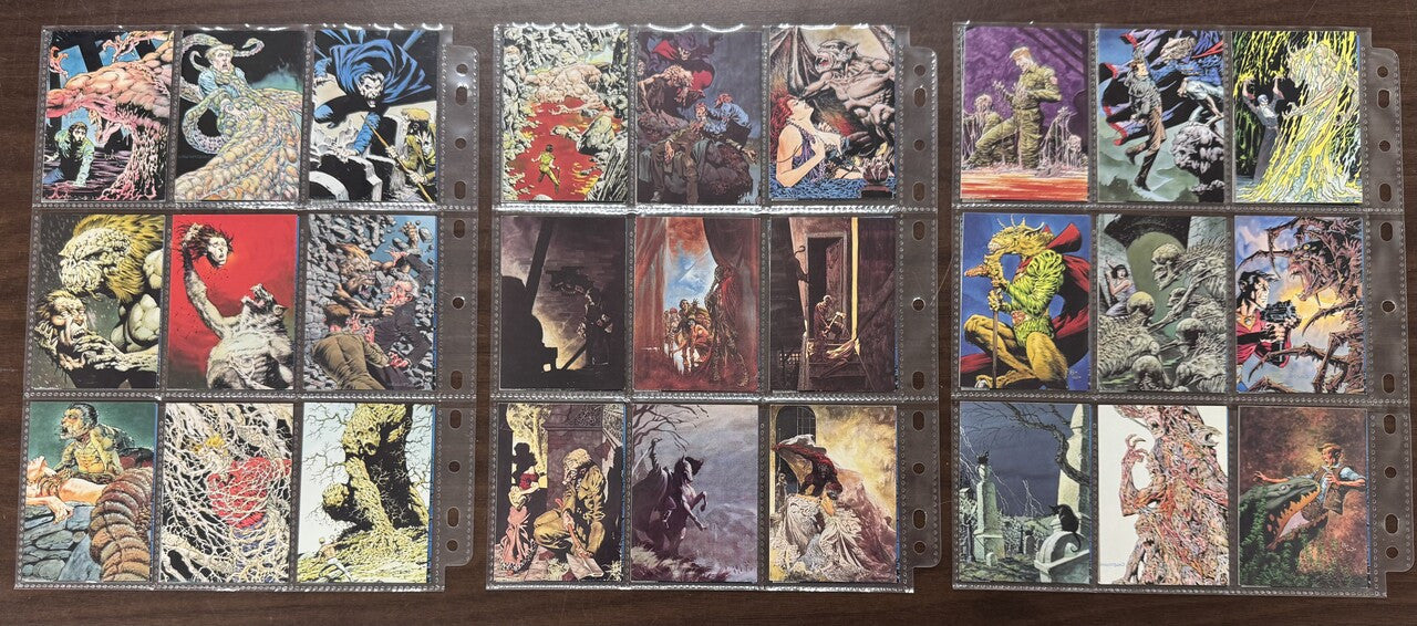 1993 FPG Bernie Wrighton (90) and Frankenstein (45) Complete Card Sets NM