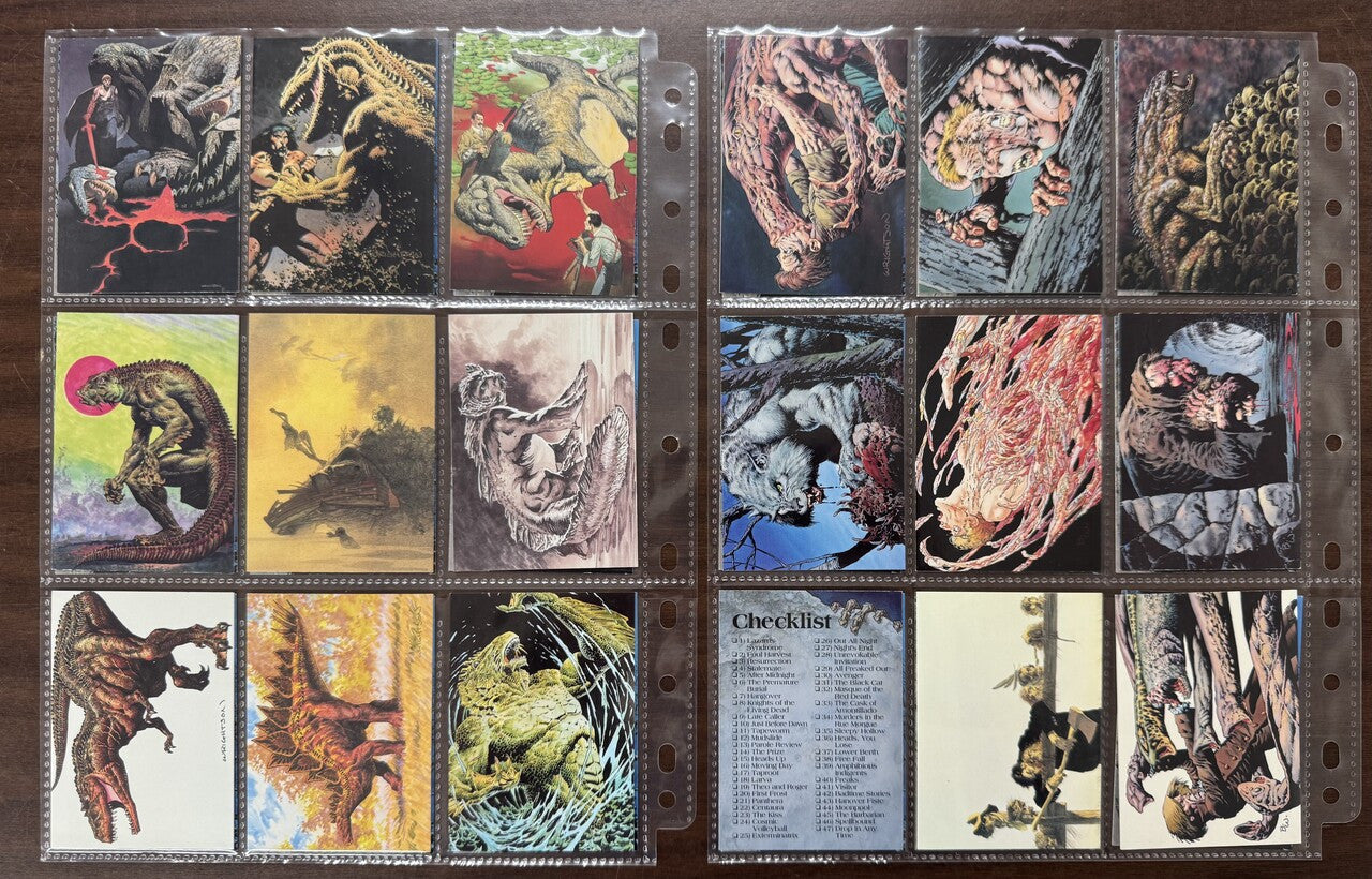 1993 FPG Bernie Wrighton (90) and Frankenstein (45) Complete Card Sets NM