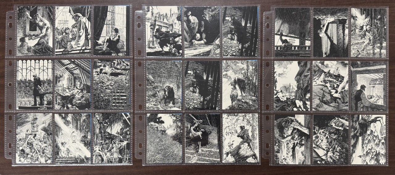 1993 FPG Bernie Wrighton (90) and Frankenstein (45) Complete Card Sets NM