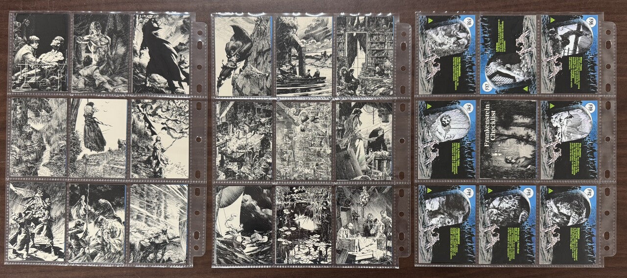 1993 FPG Bernie Wrighton (90) and Frankenstein (45) Complete Card Sets NM