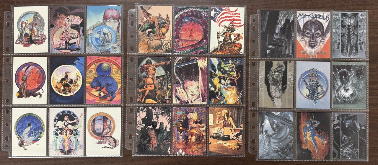 1994 FPG Michael Kaluta Series 1-2 Complete Card Sets (180) NM