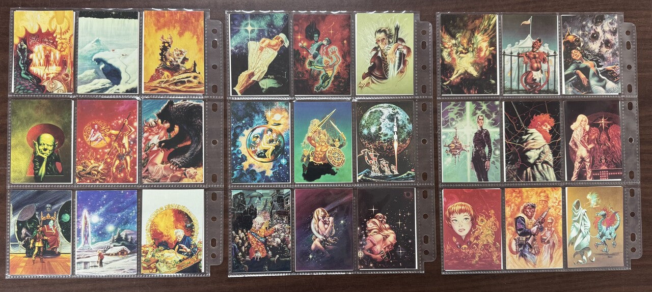 1993 Frank Kelley Freas Frames Series 1-2 Complete Card Sets (90) NM