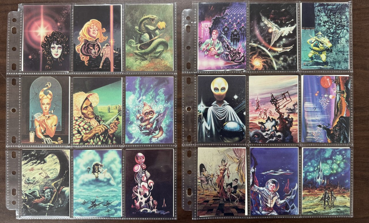1993 Frank Kelley Freas Frames Series 1-2 Complete Card Sets (90) NM