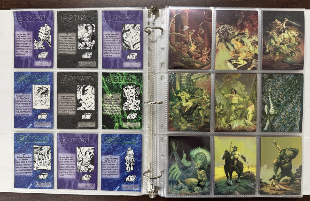 1994 Comic Images All Chromium Conan Series 1-2 Complete Card Sets (180) NM