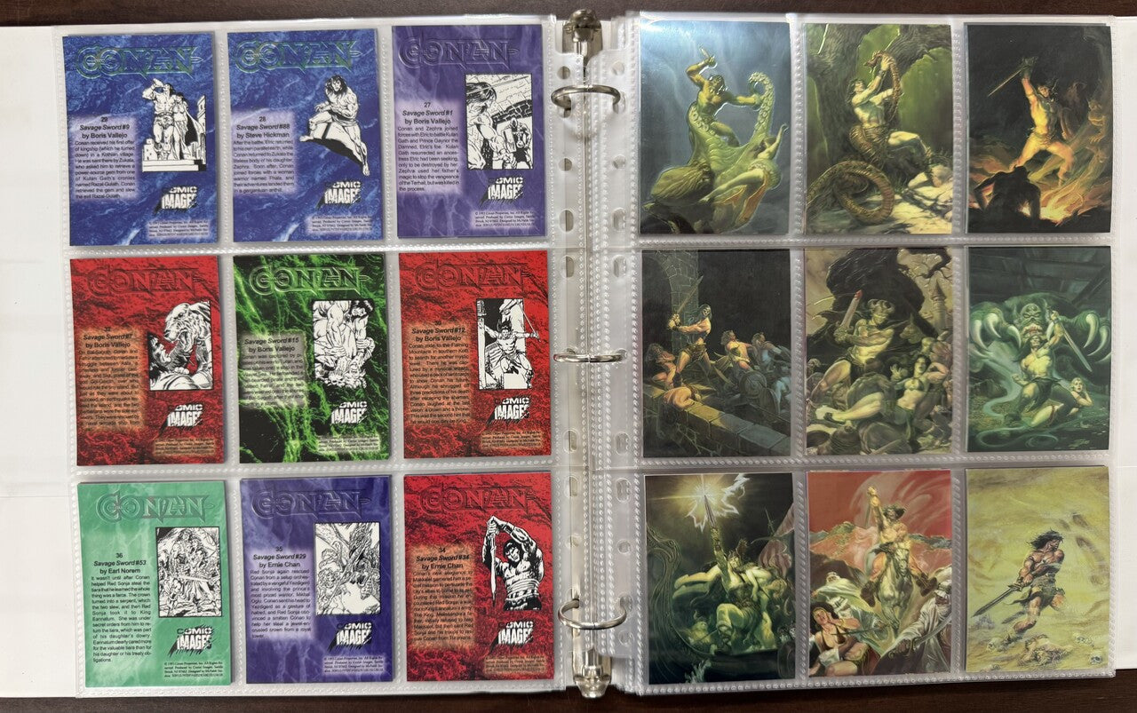 1994 Comic Images All Chromium Conan Series 1-2 Complete Card Sets (180) NM