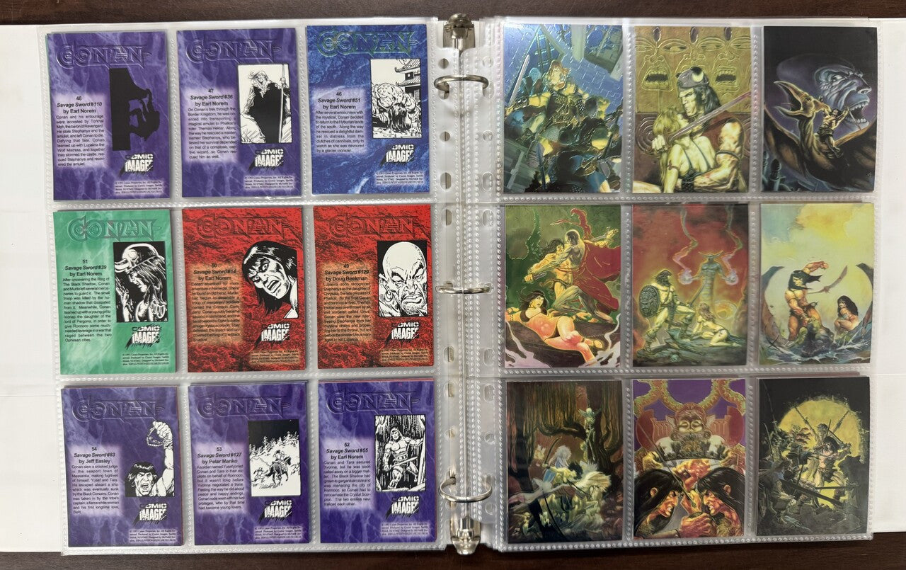 1994 Comic Images All Chromium Conan Series 1-2 Complete Card Sets (180) NM