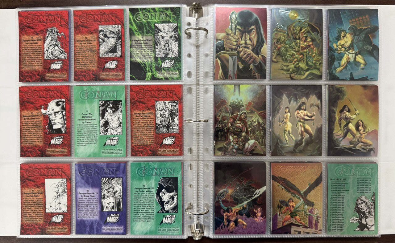 1994 Comic Images All Chromium Conan Series 1-2 Complete Card Sets (180) NM