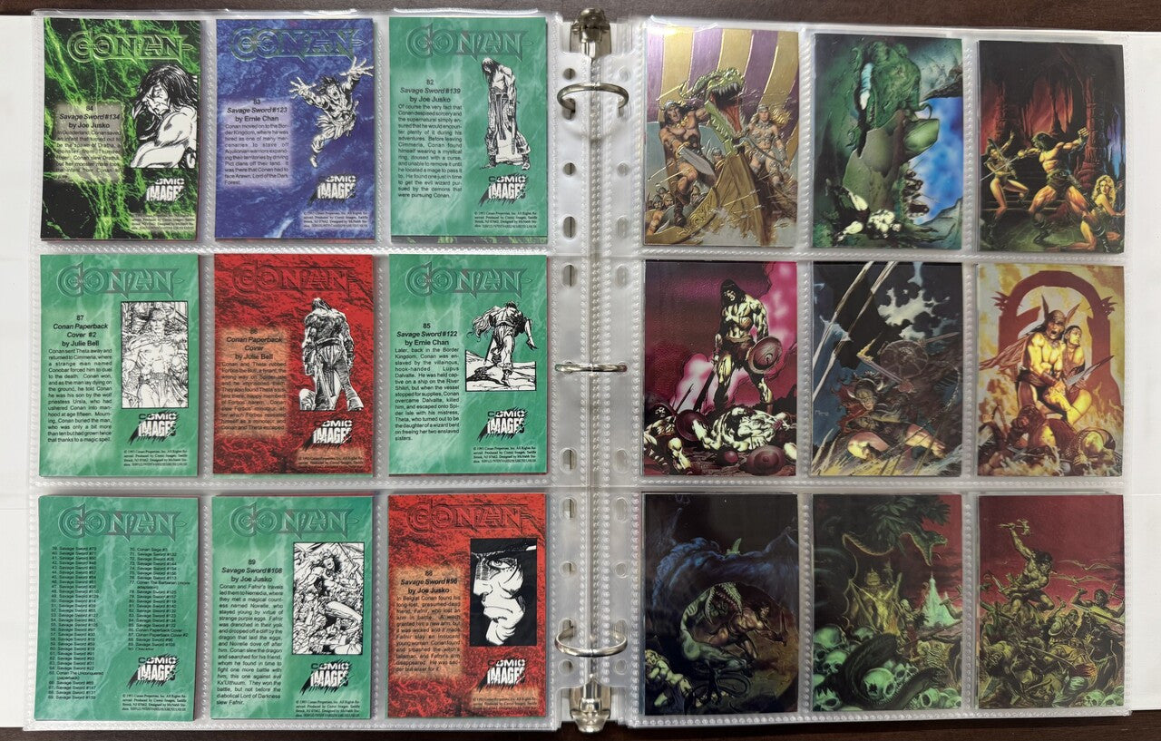 1994 Comic Images All Chromium Conan Series 1-2 Complete Card Sets (180) NM