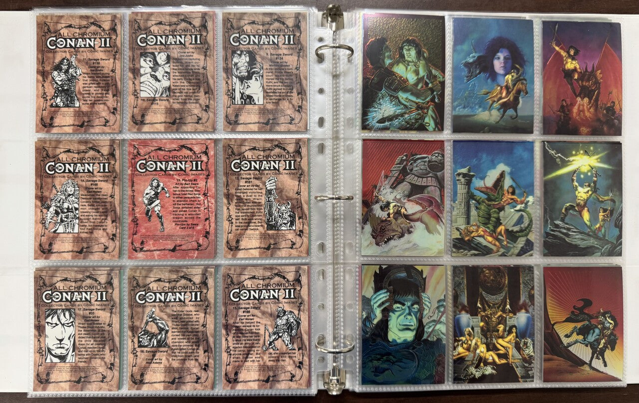 1994 Comic Images All Chromium Conan Series 1-2 Complete Card Sets (180) NM